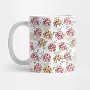 Geometric Nature Animal and Floral Pattern Art Mug